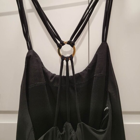 Short Black Strappy Cocktail Dress, ASOS Size 2 - Picture 9 of 10